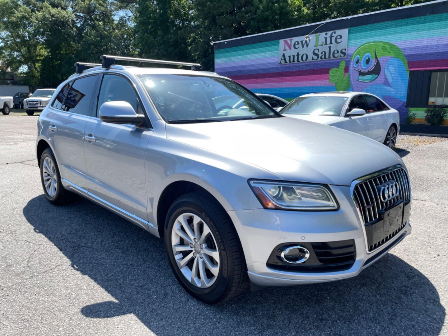 2015 SILVER AUDI Q5 2.0T QUATTRO PREMIUM PLUS (WA1LFAFP5FA) with an 2.0L engine, Automatic transmission, located at 5103 Dorchester Rd., Charleston, SC, 29418-5607, (843) 767-1122, 36.245171, -115.228050 - Photo#0